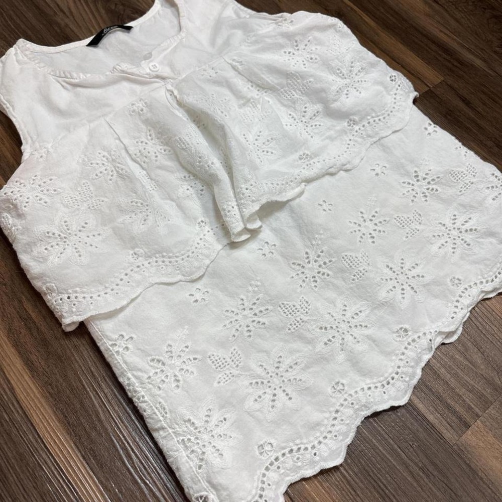 White cotton blouse